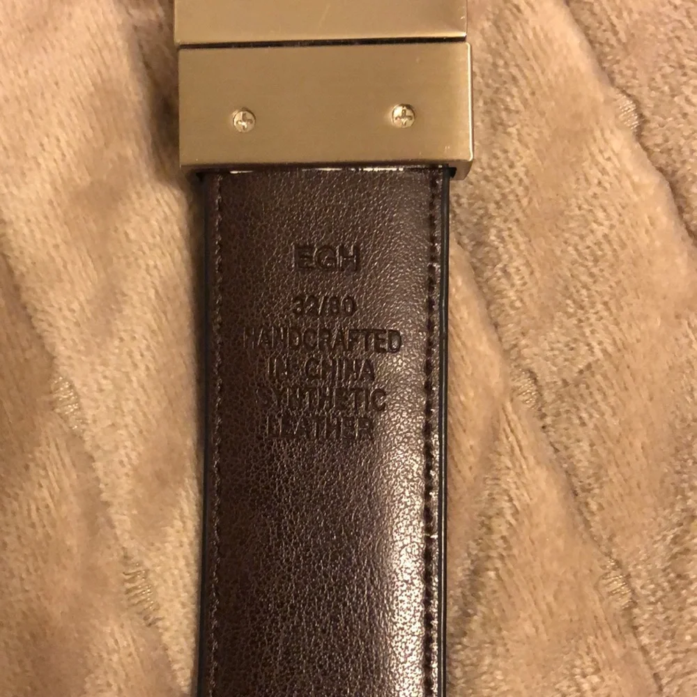 Men’s Nautica Sz 32 Black/Brown Reversible Belt - Picture 4 of 4